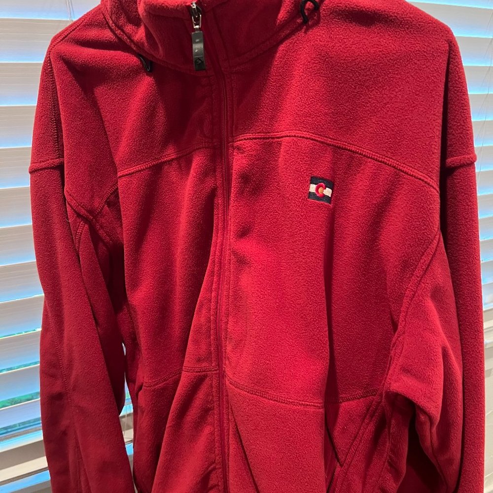 Red Storm Creek Fleece Full Zip with Colorado Flag, XL